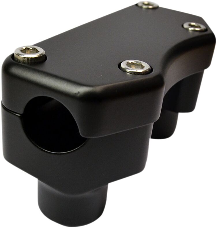 HANDLEBAR RISER/TOP CLAMP KIT FLAT BLACK