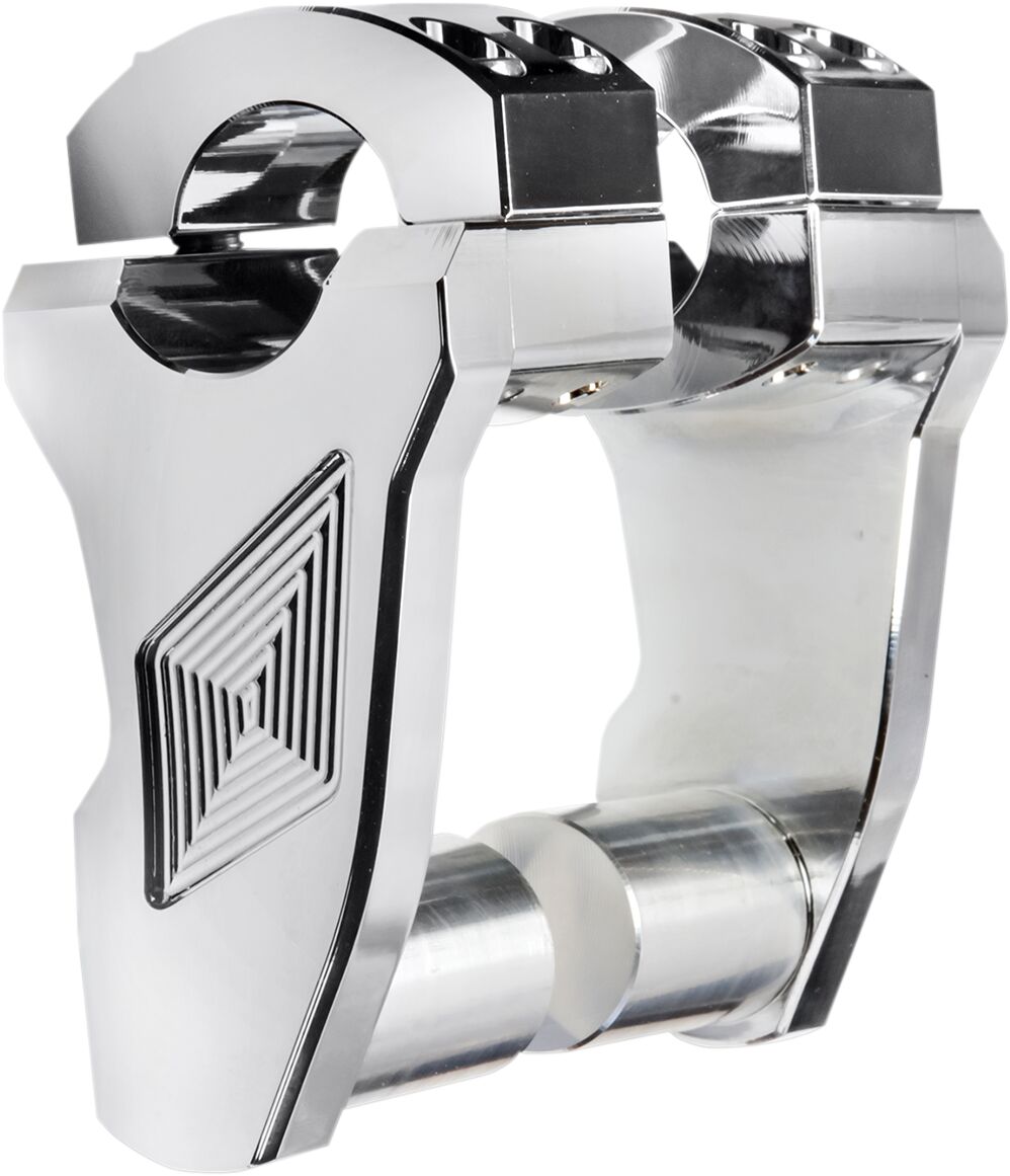 PIVOTING RISER PATRIOT SERIES 3" ALUMINUM CUSTOM REPLACEMENT CHROME NATURAL