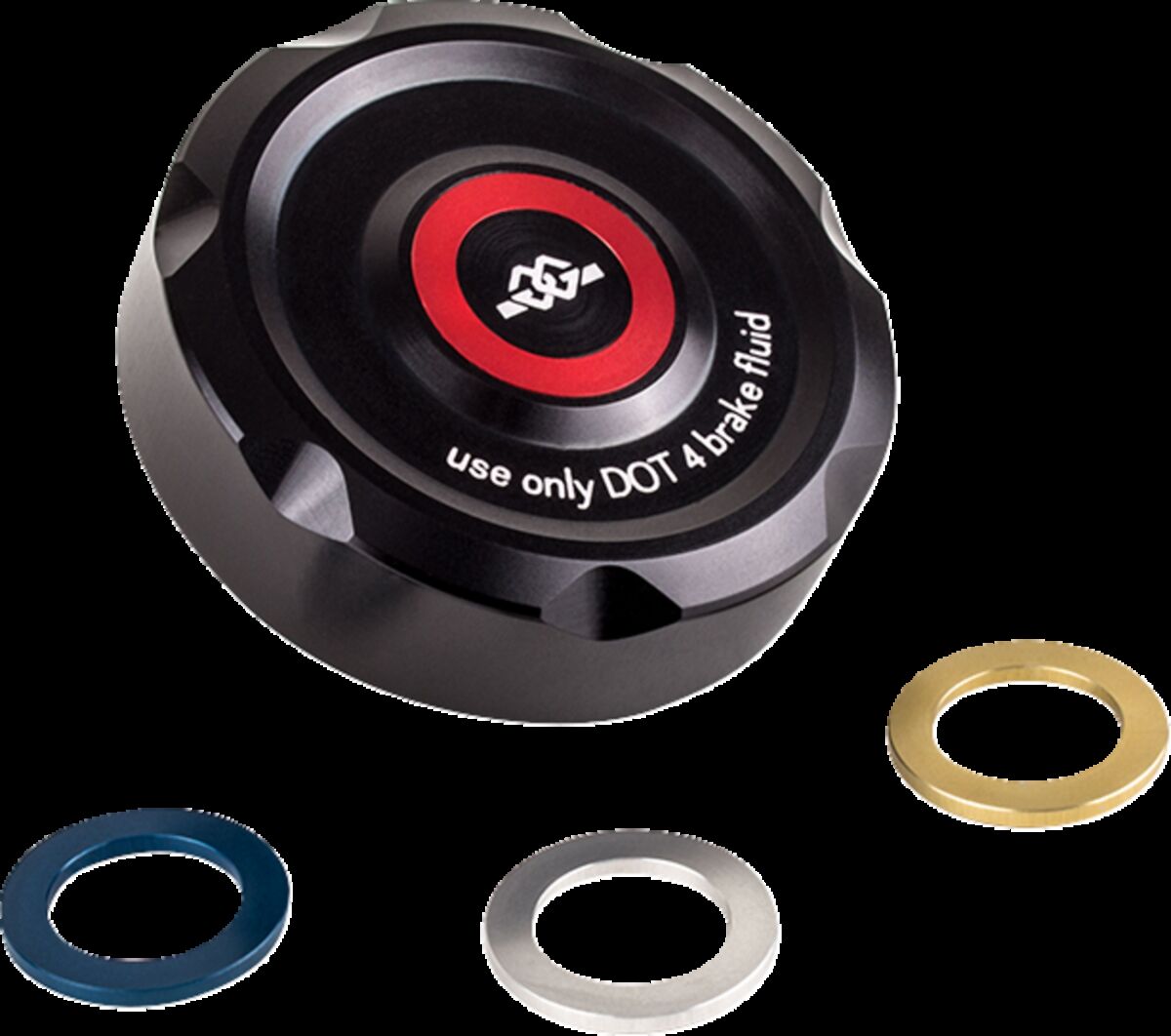 COVER BRAKE FLUID RESERVOIR REAR BLACK/MULTI COLORED
