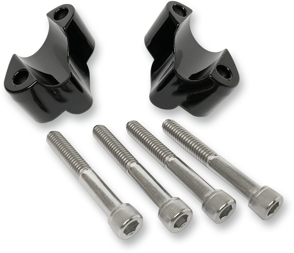 HANDLEBAR RISER / 25,4 MM (1") / BLACK-GLOSS / ALUMINUM