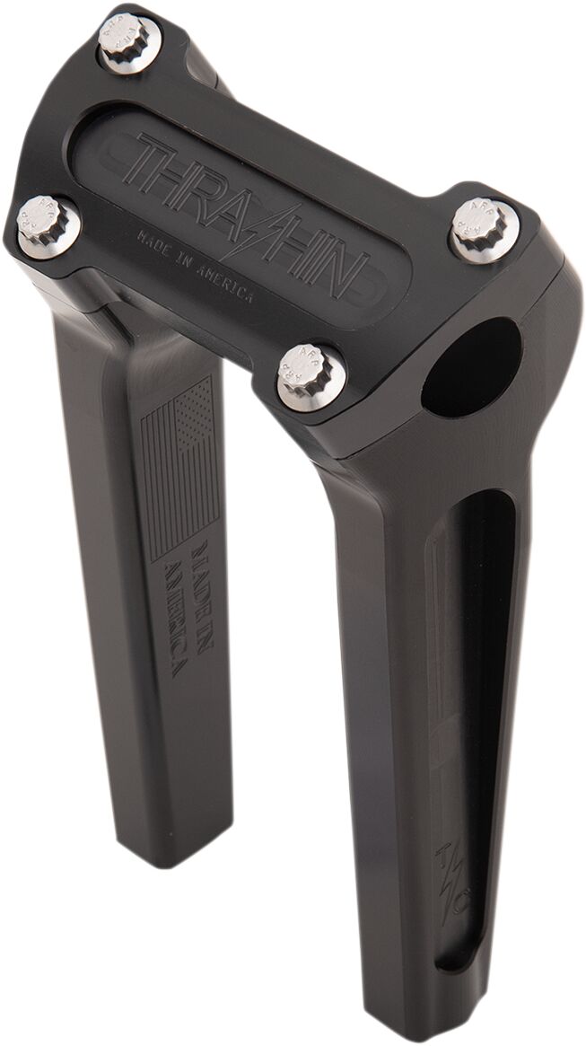 Black 8" Straight Handlebar Riser