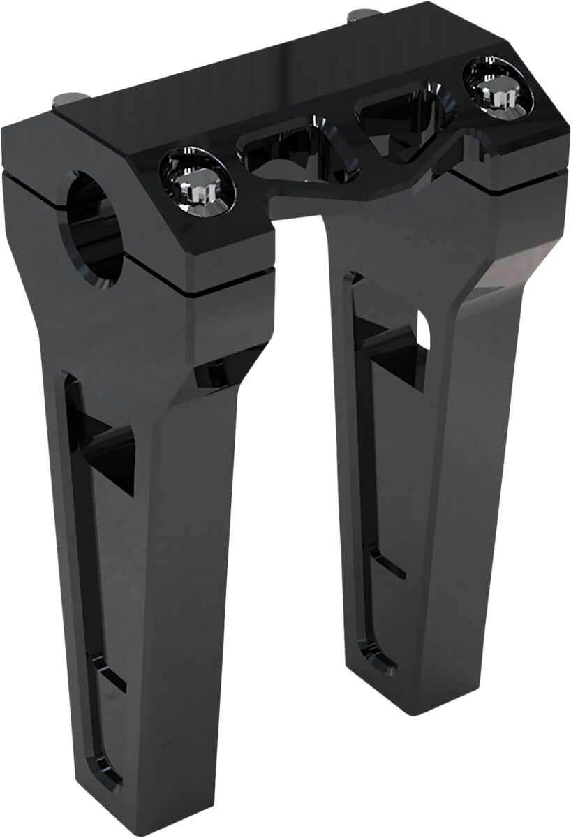 6" Black Anodized Straight Risers w/ 1" Clamping