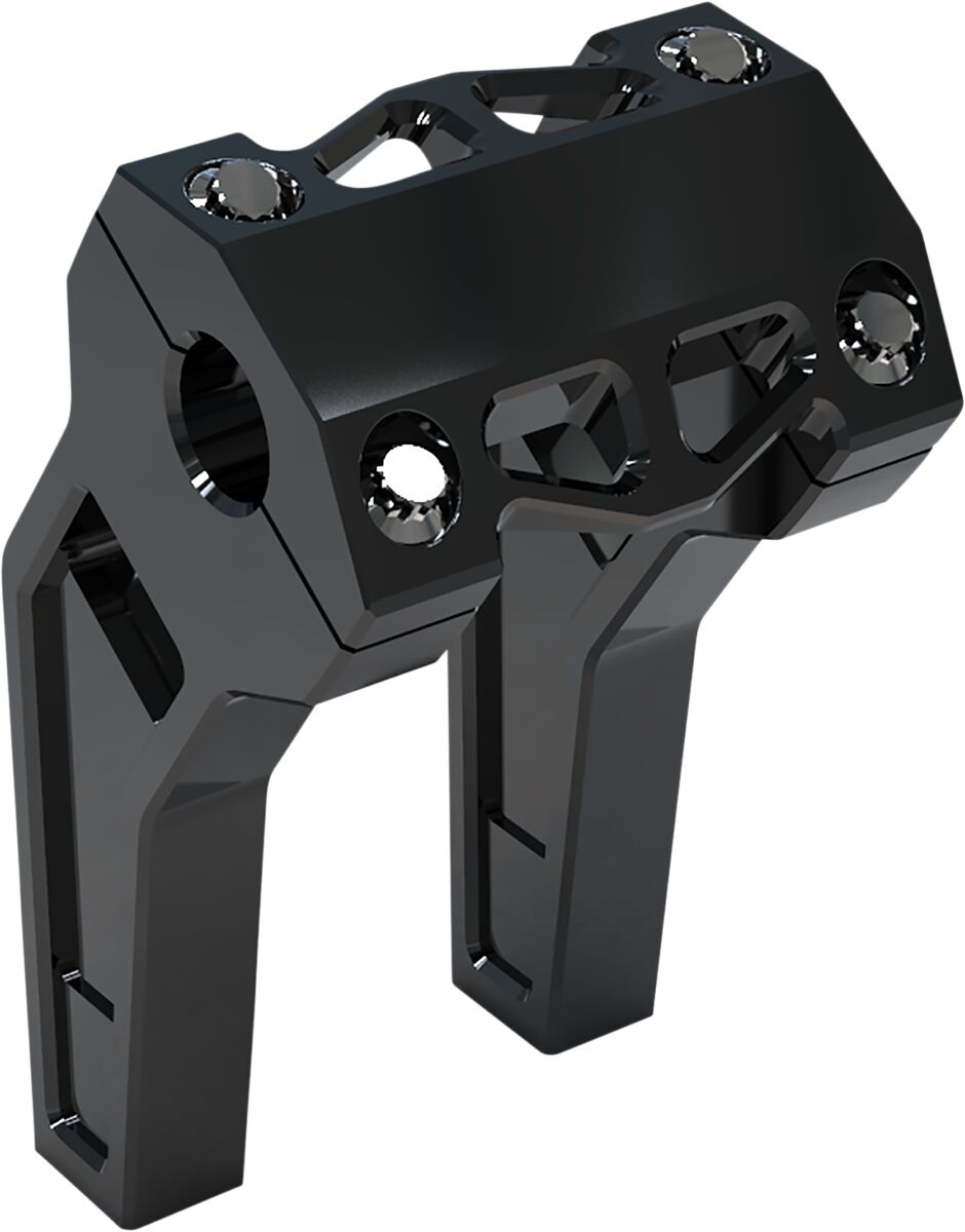 6" Black Anodized Pullback Risers w/ 1" Clamping