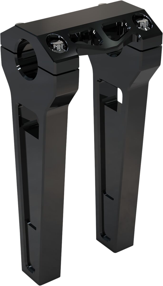 8" Black Anodized Straight Risers w/ 1-1/4" Clamping