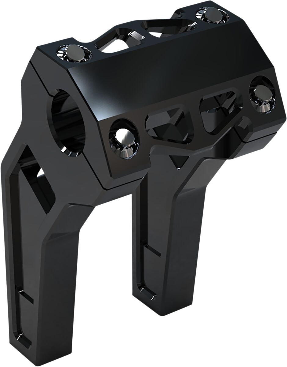 6" Black Anodized Pullback Risers w/ 1-1/4" Clamping