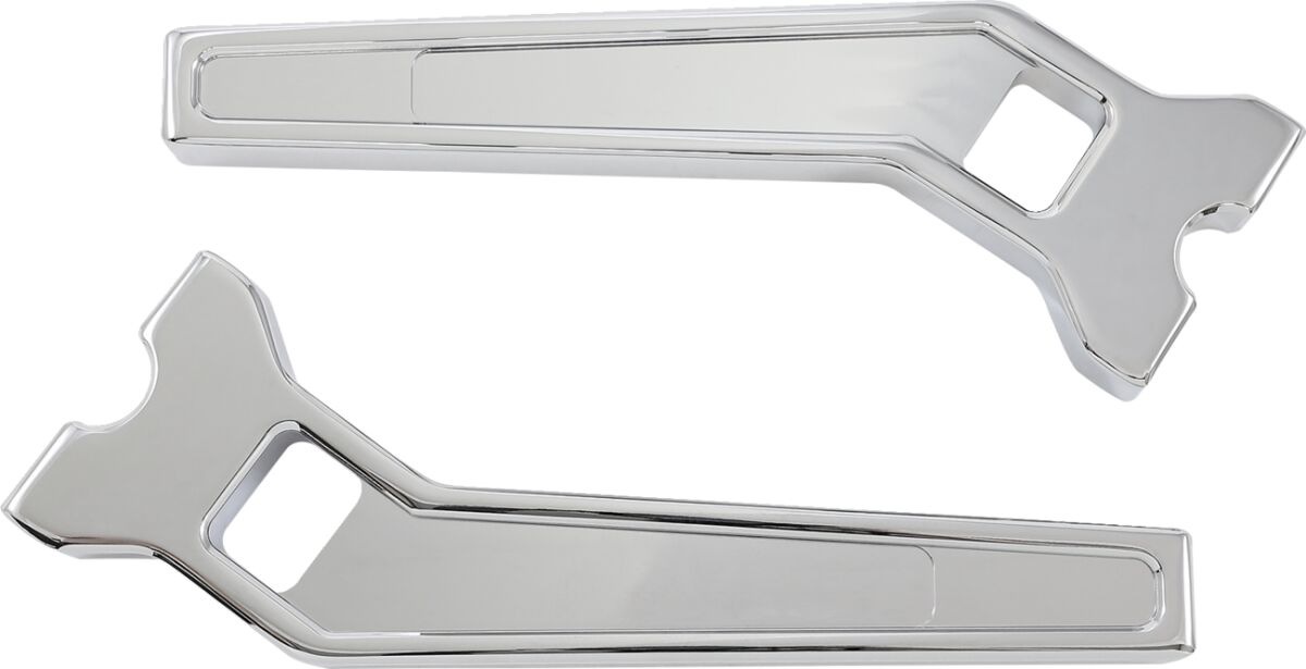 Risers - 10" - Pullback - For 1" Handlebars - Chrome