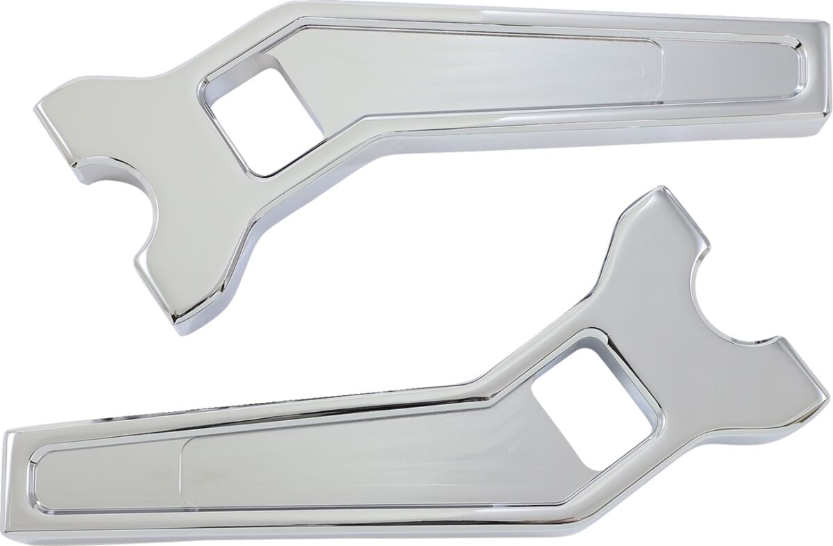 Risers - 8" - Pullback - For 1-1/4" Handlebars - Chrome