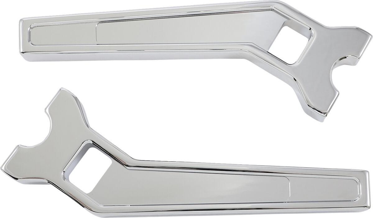 Risers - 10" - Pullback - For 1-1/4" Handlebars - Chrome