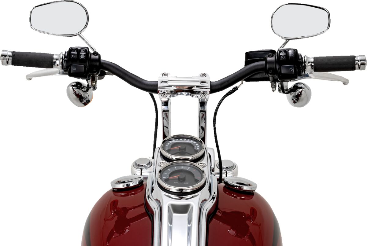 Handlebar Assembly - Internal Wiring - 9" - Chrome