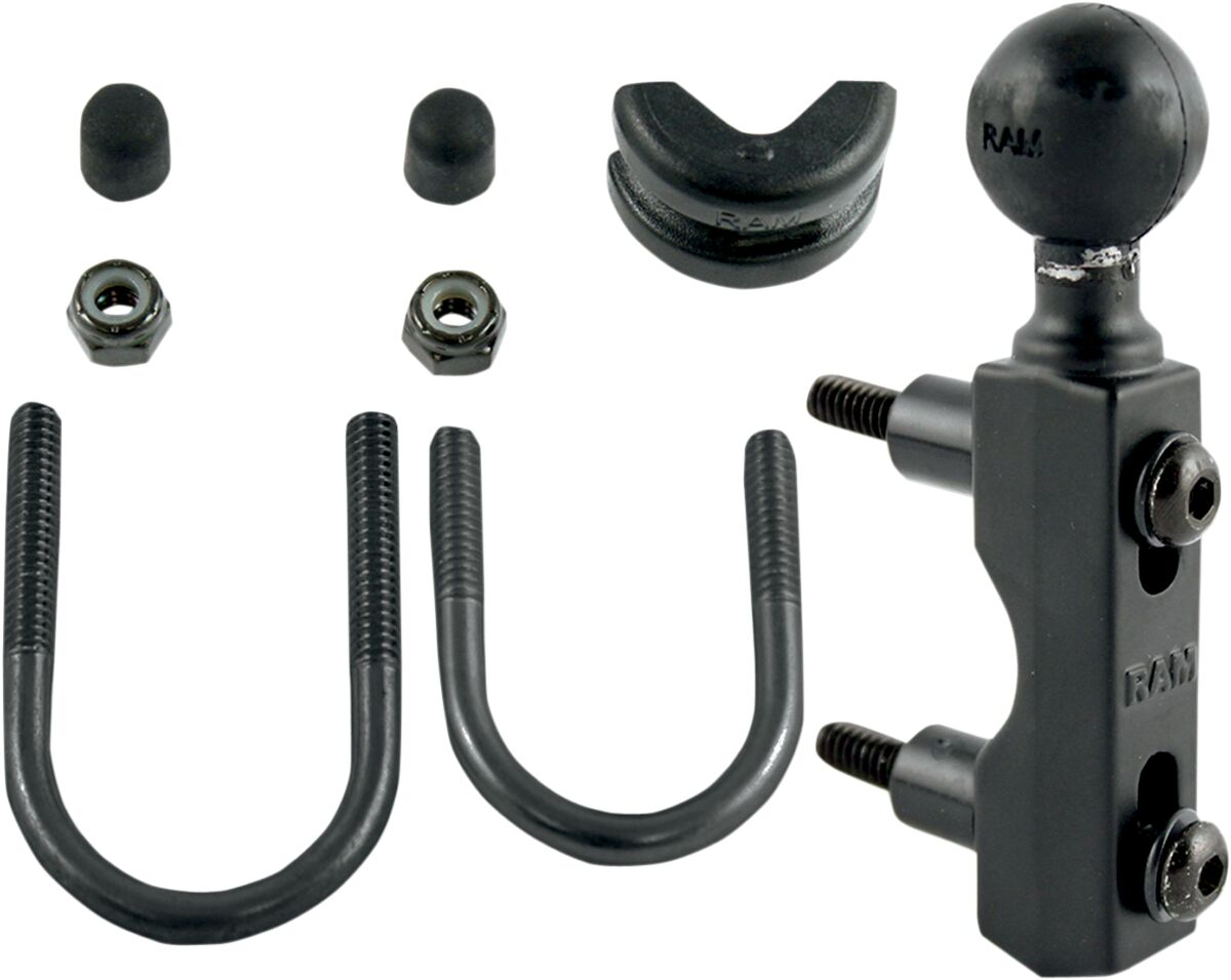 RAM MOUNT COMBINATION BASE FOR HANDLEBAR OR RESERVOIR WITH 1" BALL