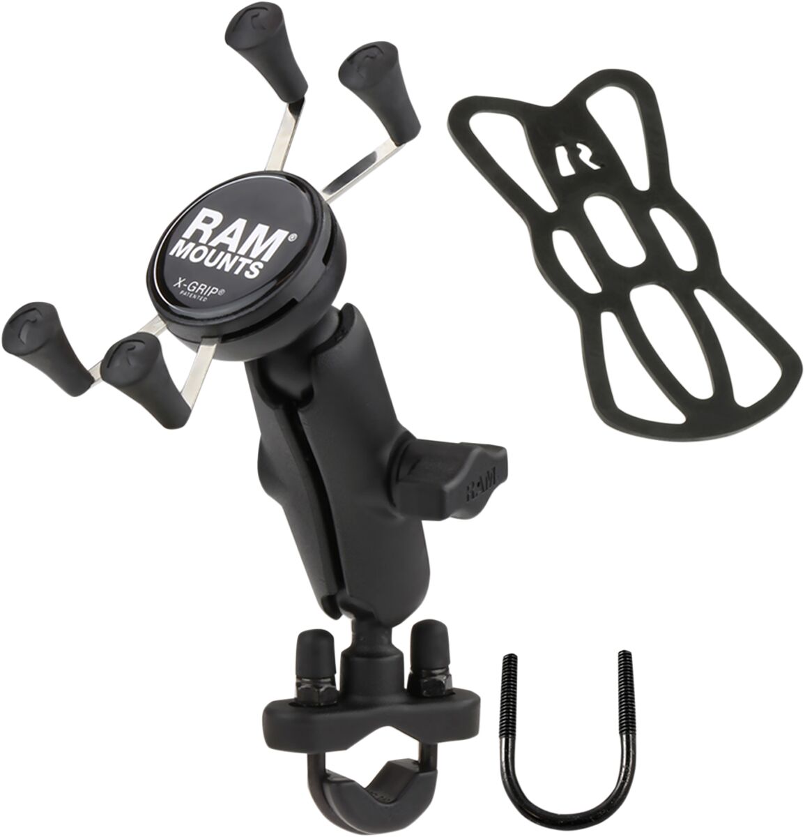 X-GRIP DEVICE HOLDER HANDLEBAR MOUNT ALUMINUM STEEL BLACK