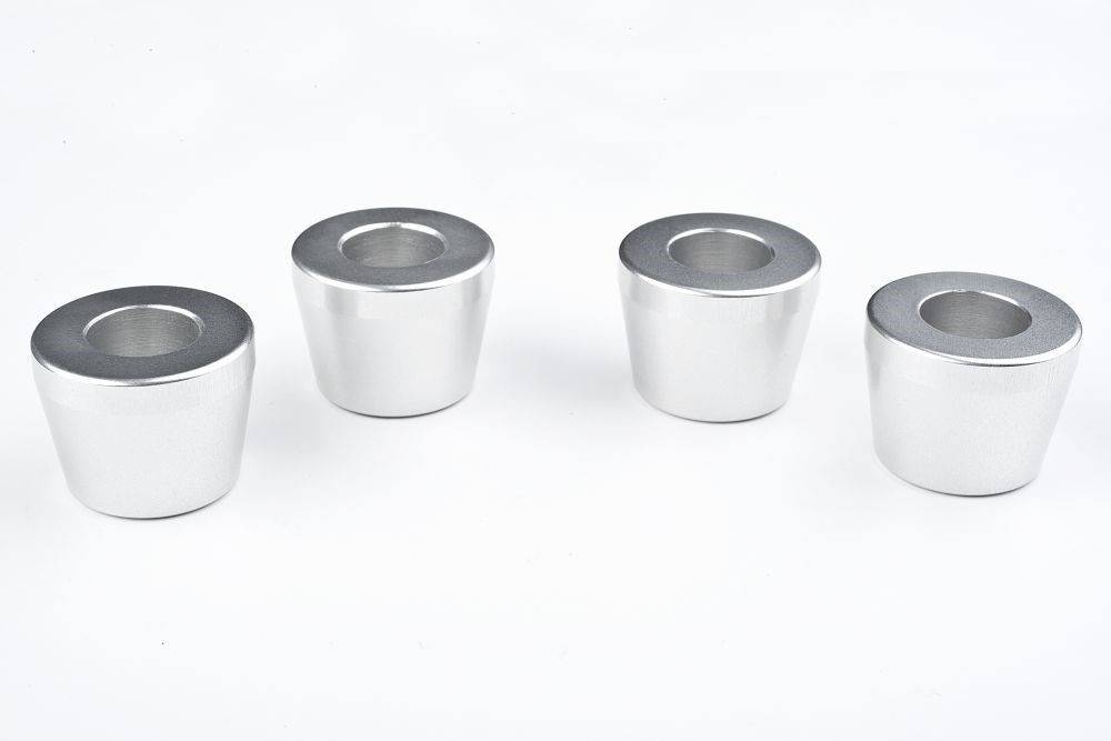 Handlebar clamps KIT CONE RIGID SILVER
