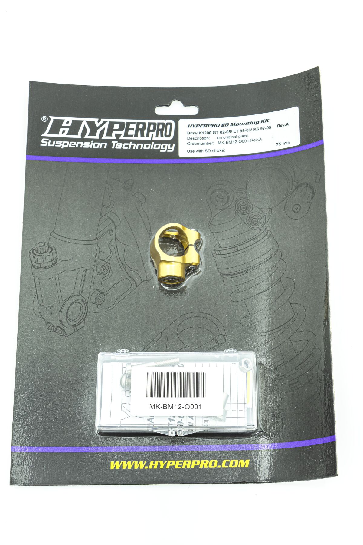 STEERING DAMPER MOUNTING KIT BMW