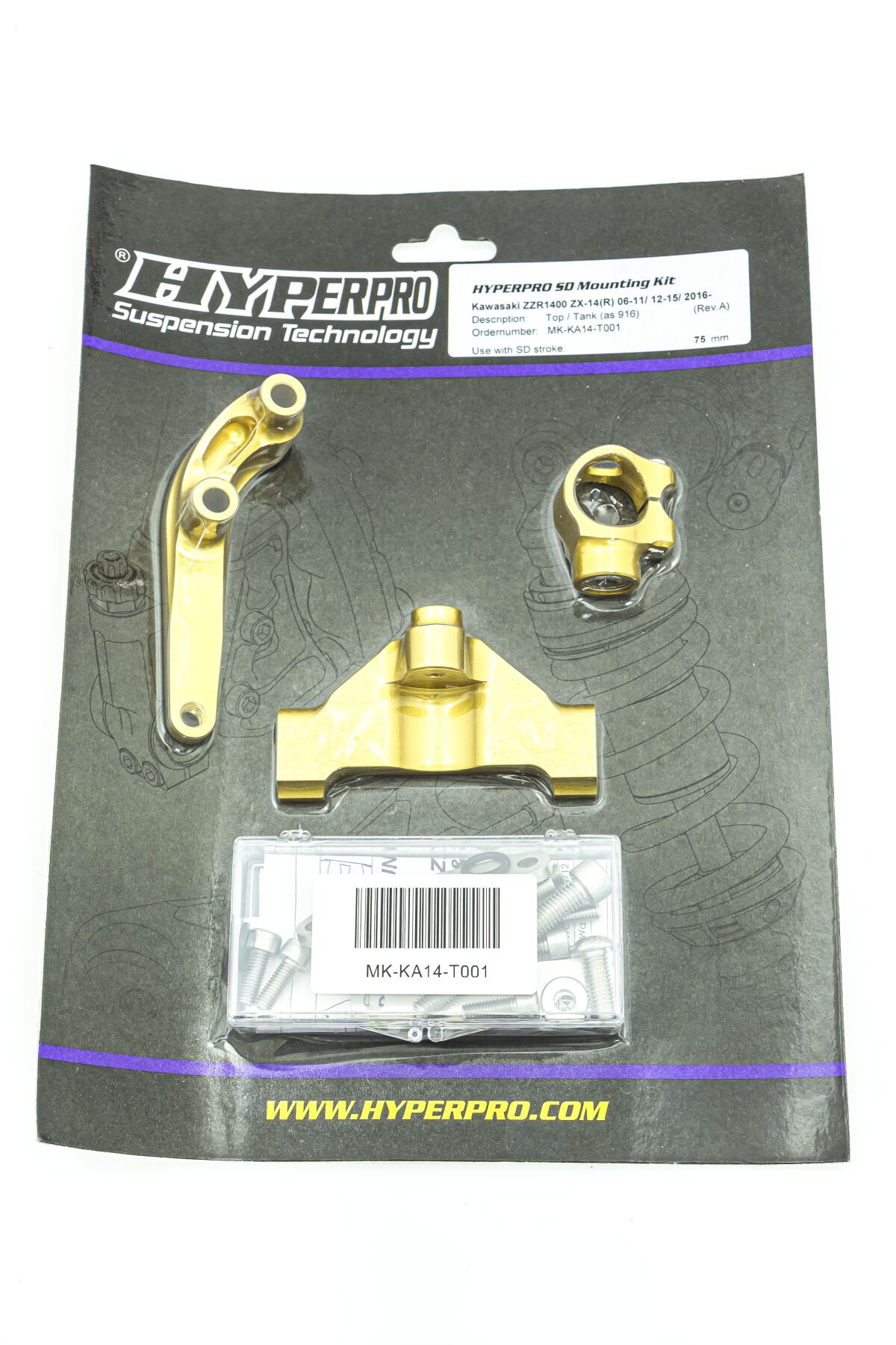 STEERING DAMPER MOUNTING KIT KAWASAKI