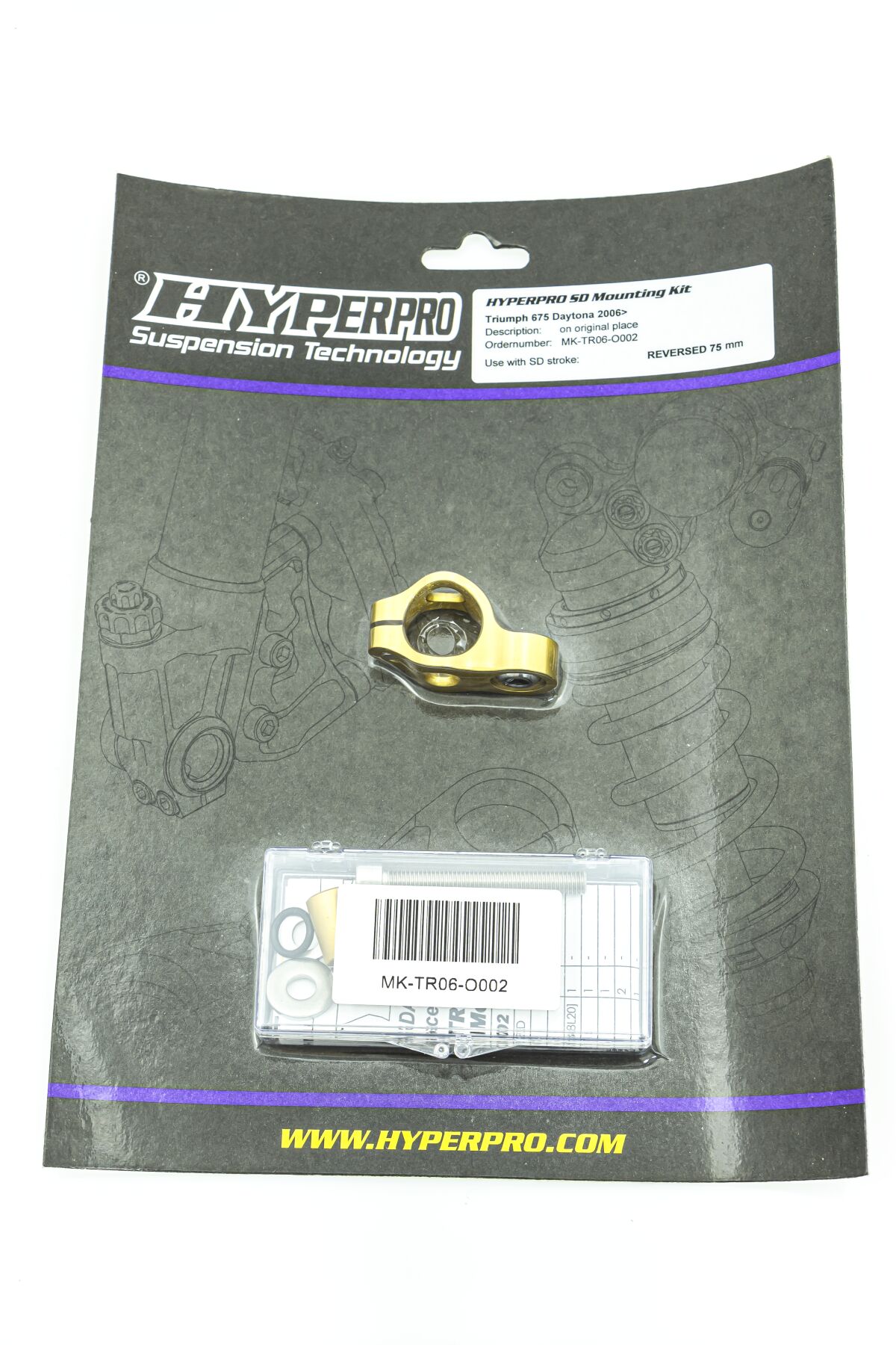 STEERING DAMPER MOUNTING KIT TRIUMPH