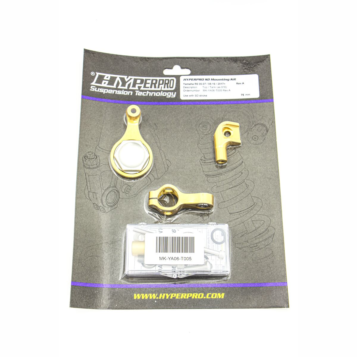 STEERING DAMPER MOUNTING KIT YAMAHA