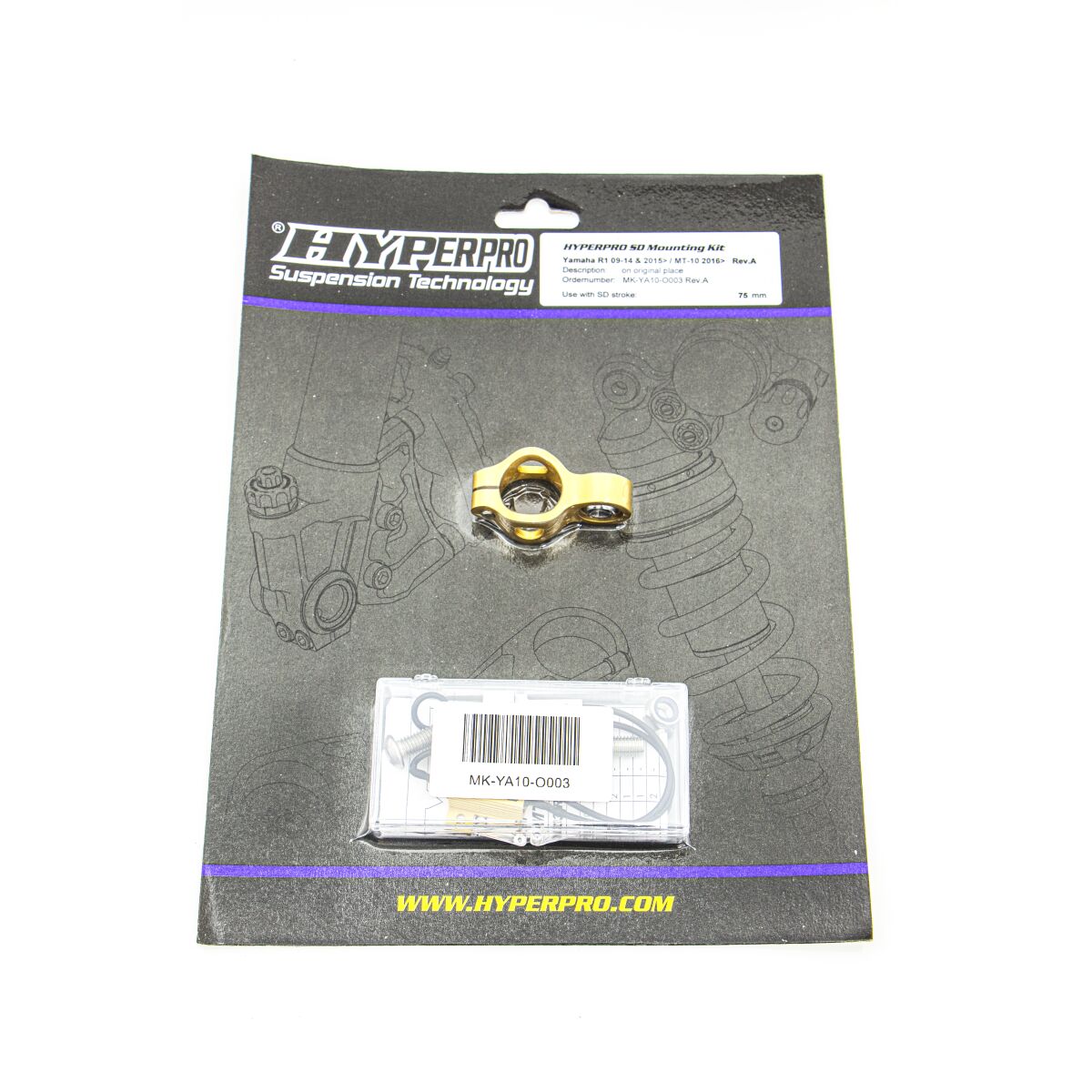 STEERING DAMPER MOUNTING KIT YAMAHA