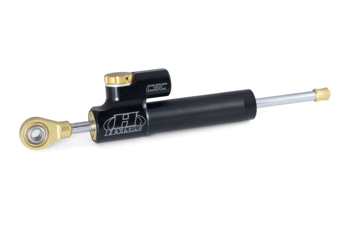 CSC STEERING DAMPER 75MM LINEAR BLACK
