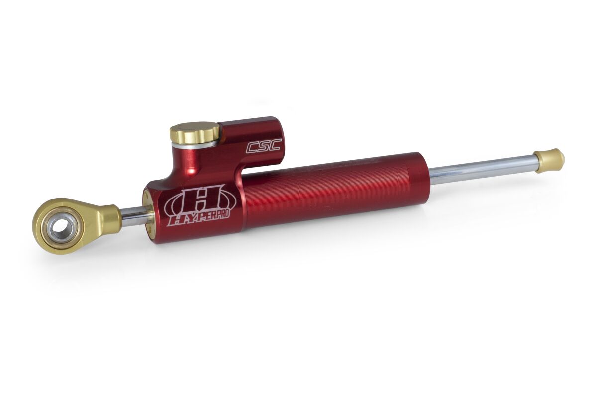 CSC STEERING DAMPER 75MM LINEAR RED
