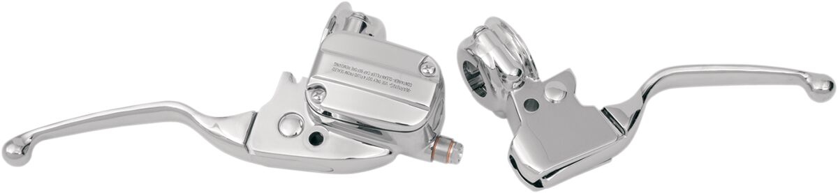 HANDLEBAR CONTROL KIT W/ 15MM BRAKE MASTER CYLINDER CHROME