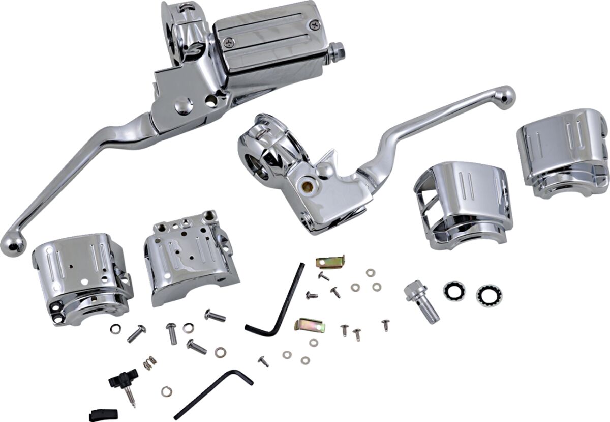 HANDLEBAR CONTROL KIT W/ 3/4" BRAKE MASTER CYLINDER CHROME