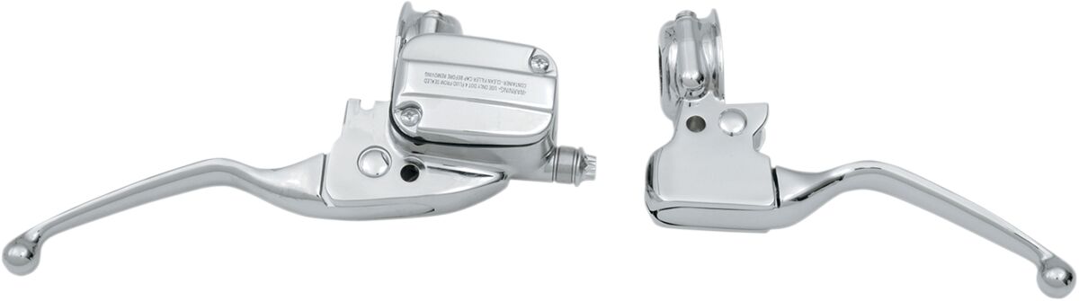 HANDLEBAR CONTROL KIT W/ 11/16" BRAKE MASTER CYLINDER W/ SWITCH HOUSING CHROME