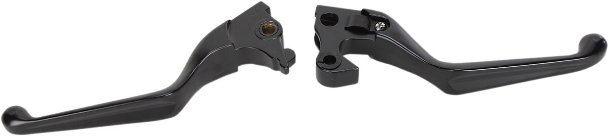 MATTE BLACK SLOTTED WIDE BLADE LEVER SET