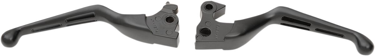MATTE BLACK SLOTTED WIDE BLADE LEVER SET