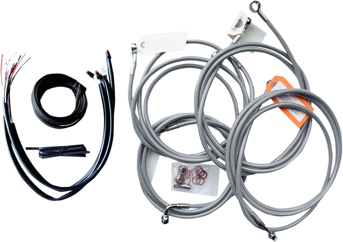 HANDLEBAR CABLE/BRAKE & CLUTCH LINE/WIRE KITS AND COMPONENTS / STAINLESS STEEL / NATURAL