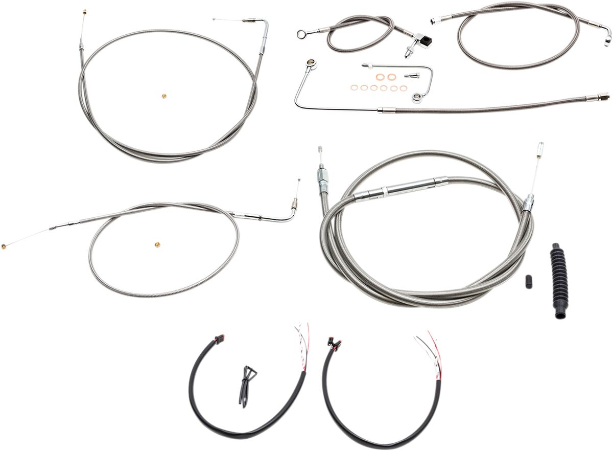 HANDLEBAR CABLE/BRAKE & CLUTCH LINE/WIRE KITS AND COMPONENTS / STAINLESS STEEL / NATURAL