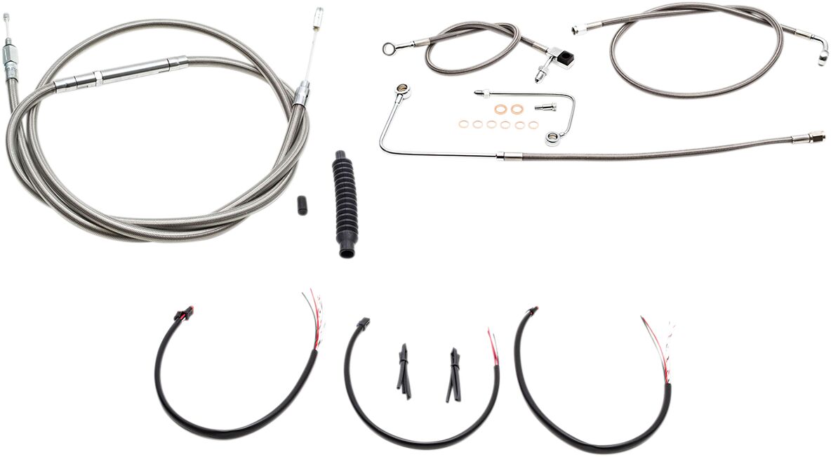 HANDLEBAR CABLE/BRAKE & CLUTCH LINE/WIRE KITS AND COMPONENTS / STAINLESS STEEL / NATURAL