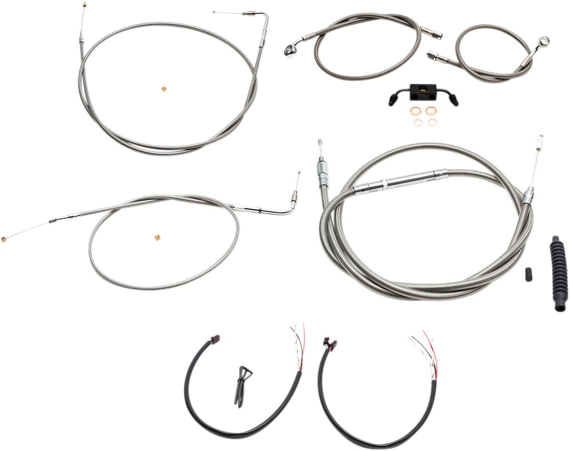 HANDLEBAR CABLE/BRAKE & CLUTCH LINE/WIRE KITS AND COMPONENTS / STAINLESS STEEL / NATURAL