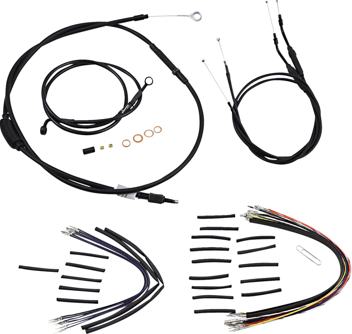 CABLE KIT T-BAR 10" NON-ABS BLACK