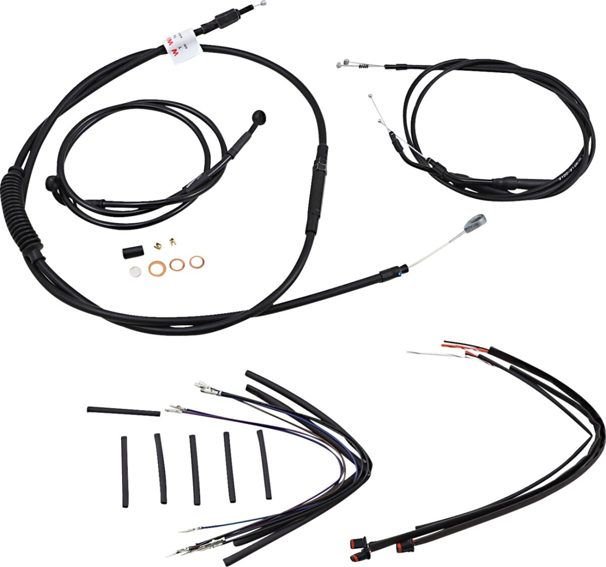 CABLE KIT T-BAR 12" NON-ABS BLACK