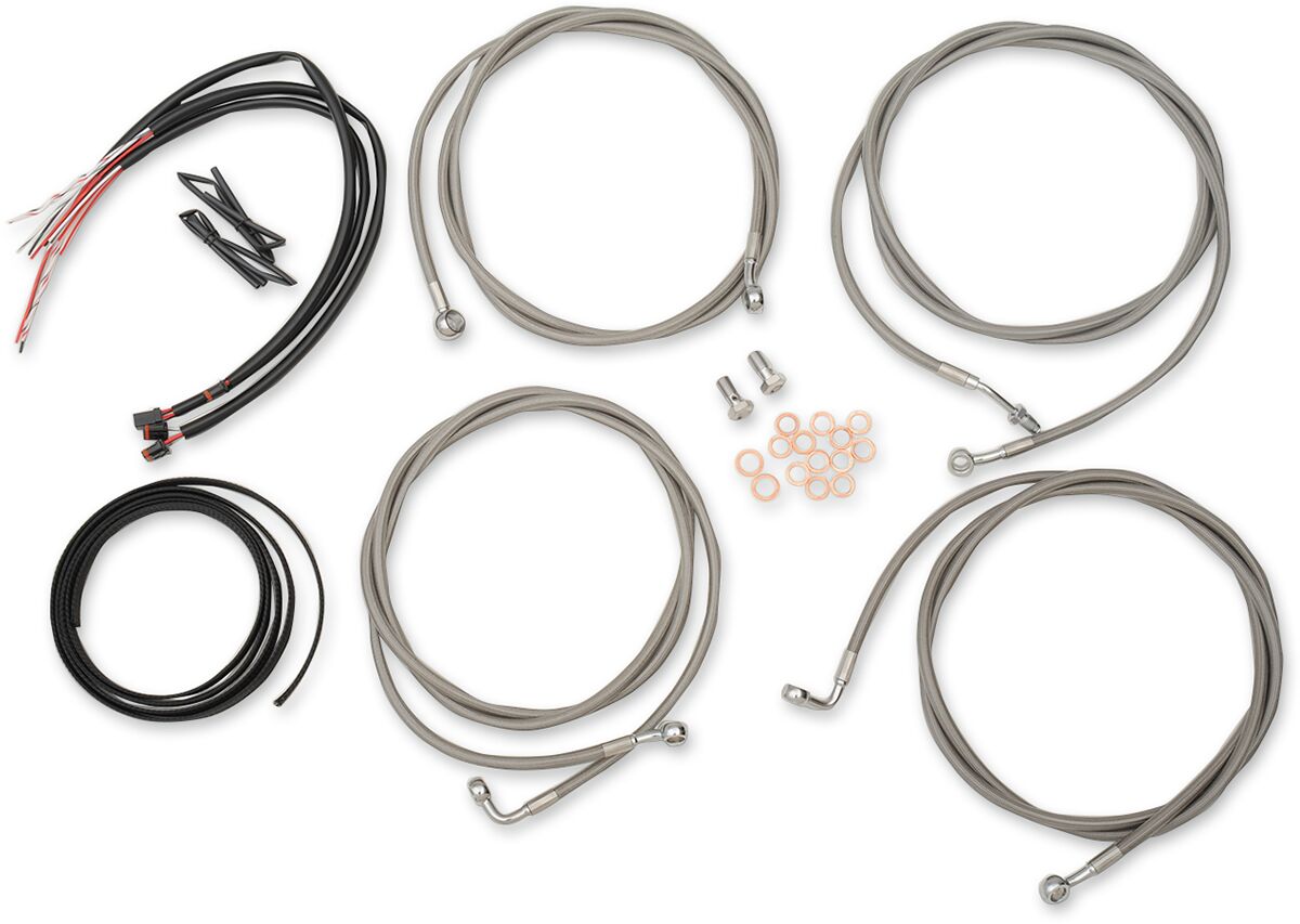 HANDLEBAR CABLE/BRAKE & CLUTCH LINE/WIRE KITS AND COMPONENTS / STAINLESS STEEL / NATURAL