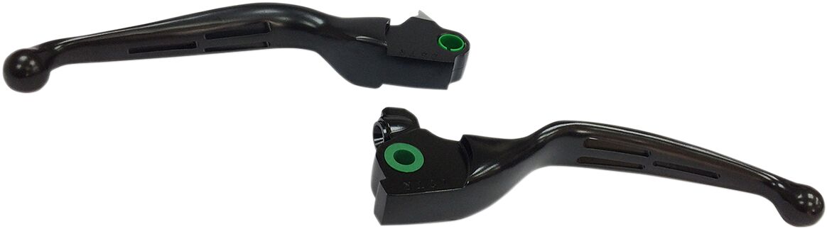 SLOTTED WIDE BLADE LEVER SETS MATTE BLACK
