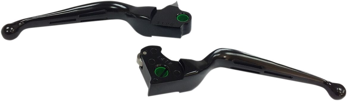 SLOTTED WIDE BLADE LEVER SETS MATTE BLACK