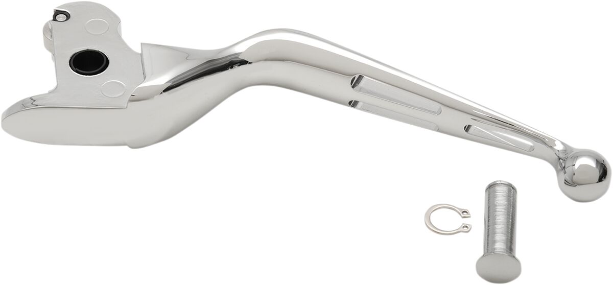 CLUTCH LEVER SLOTTED WIDE BLADE CHROME
