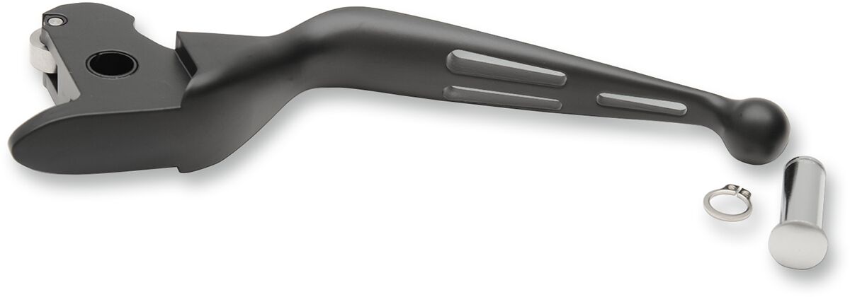 CLUTCH LEVER SLOTTED WIDE BLADE MATT BLACK