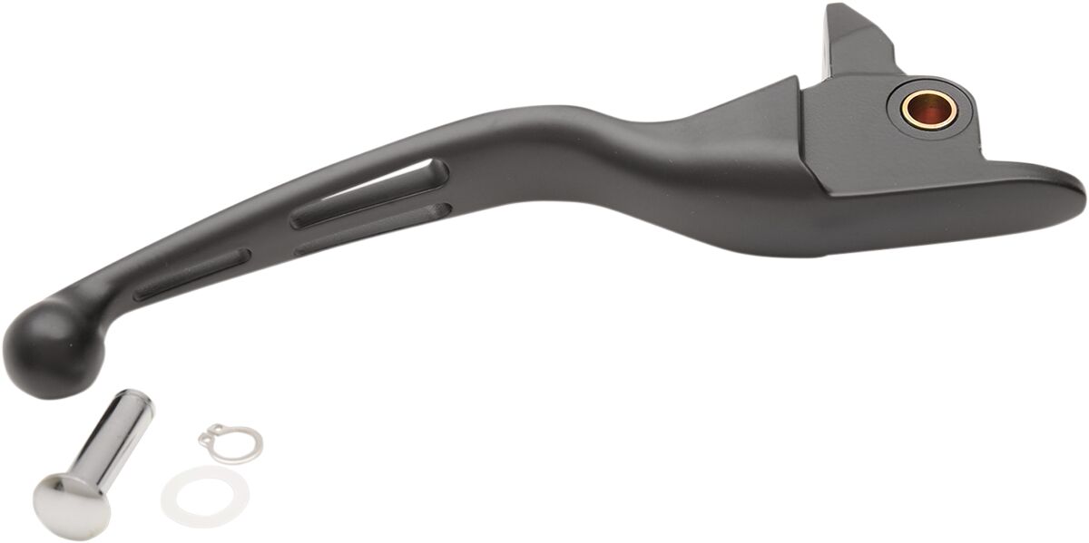 BRAKE LEVER SLOTTED WIDE BLADE MATT BLACK