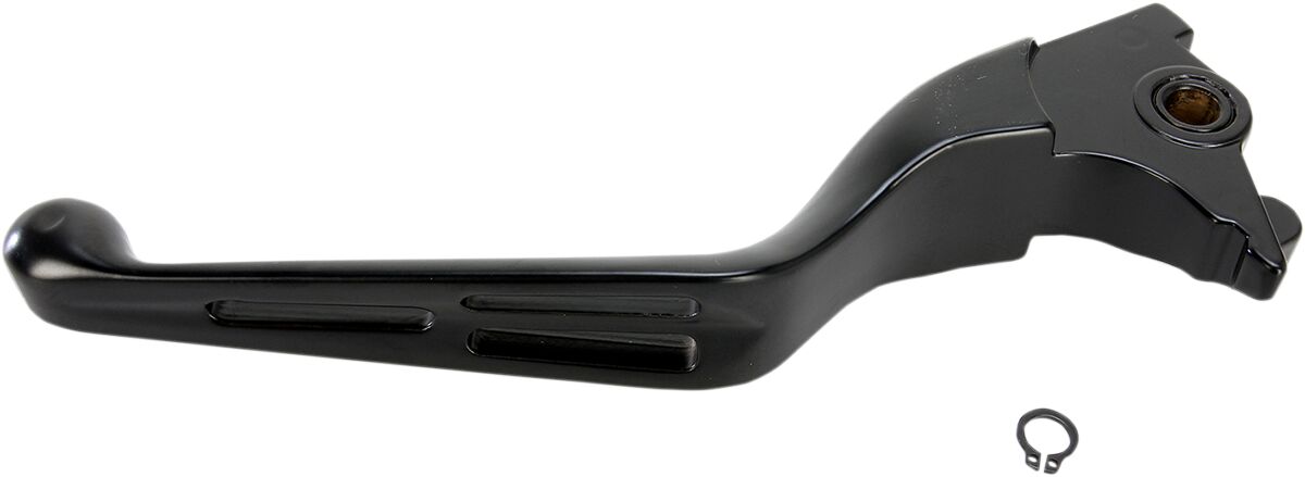 BRAKE LEVER SLOTTED WIDE BLADE MATT BLACK