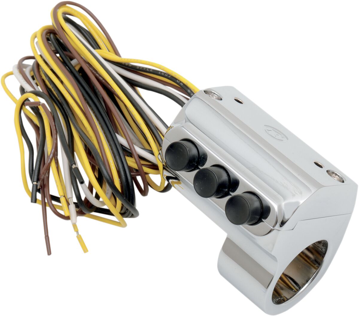 CHROME THREE BUTTON LEFT (HYDRAULIC CLUTCH)