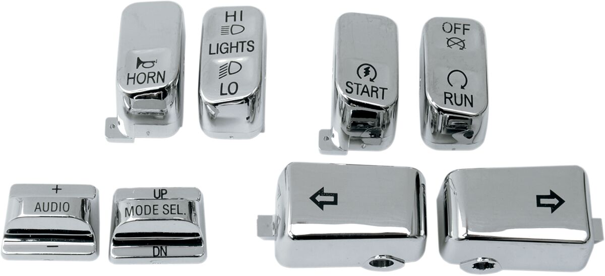 SWITCH CAP KIT W/ AUDIO CHROME