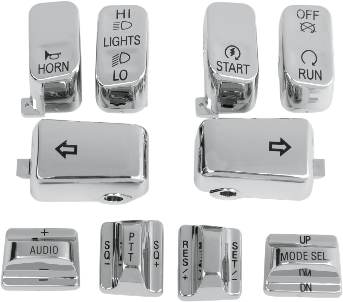 SWITCH CAP KIT W/ AUDIO/CRUISE-CONTROL CHROME
