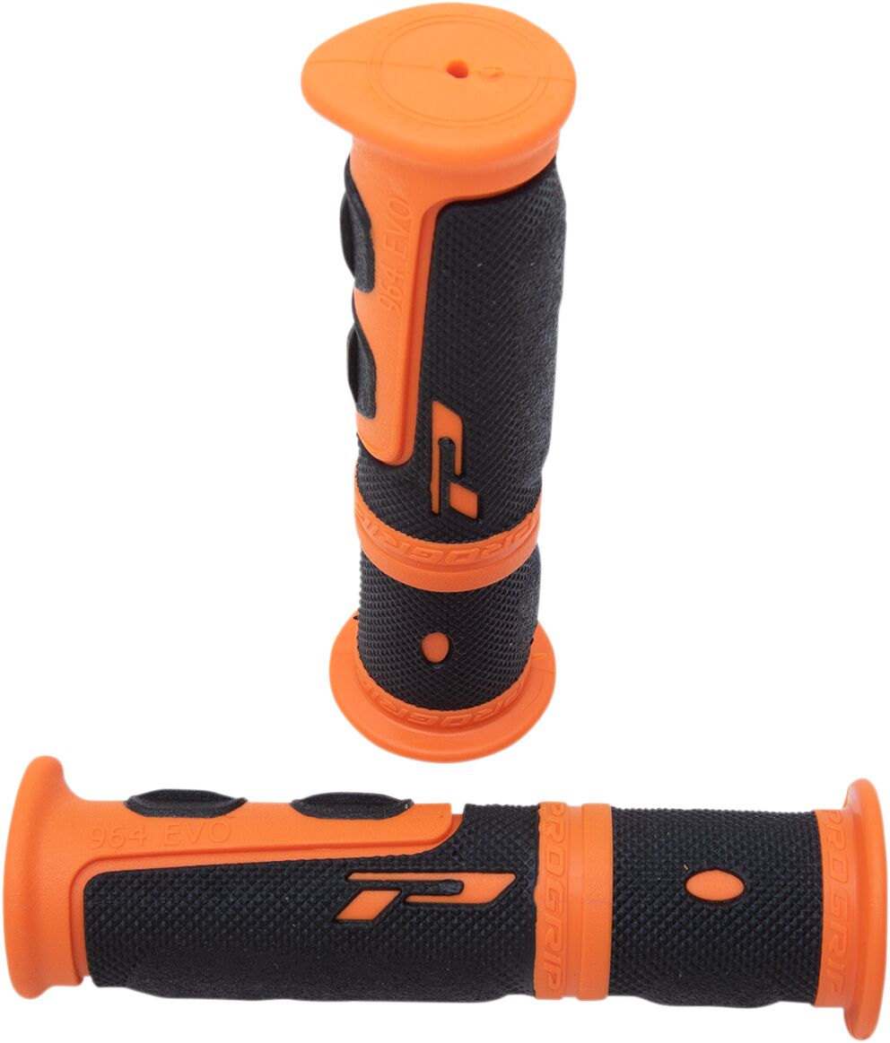 GRIPS DOUBLE DENSITY ATV 964 CLOSED END BLACK/ORANGE