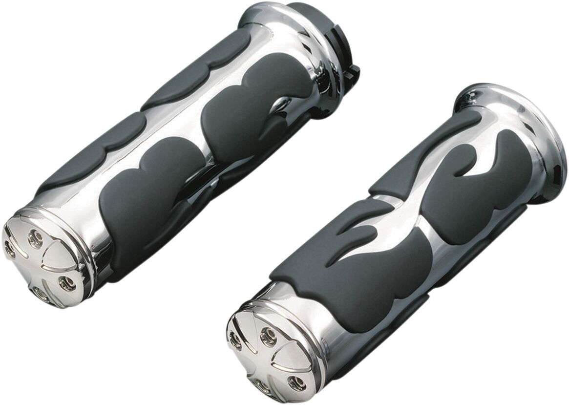 ISO-FLAME GRIPS FOR DUAL CABLE THROTTLE