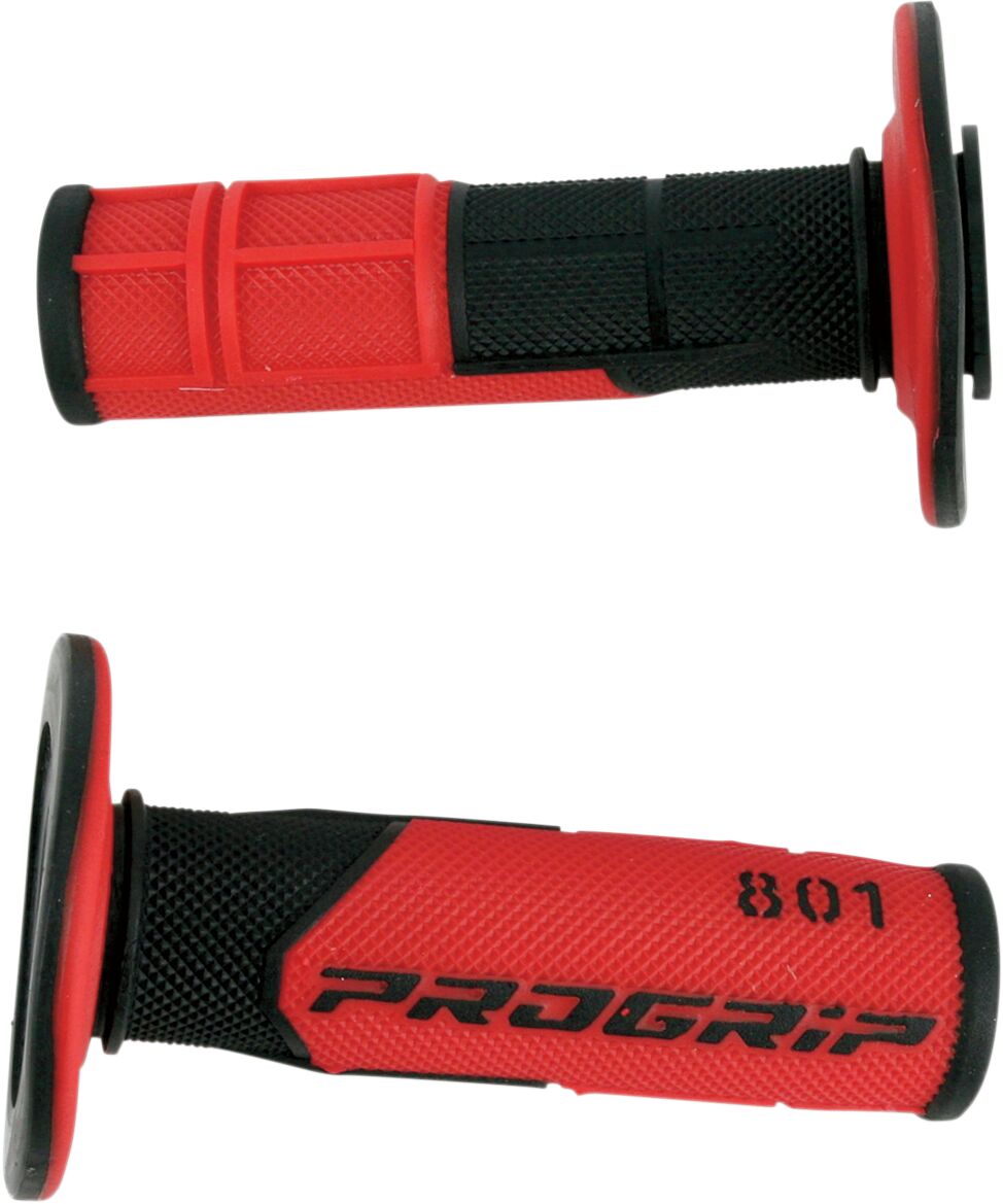 GRIPS DOUBLE DENSITY OFFROAD 801 CLOSED END BLACK/RED