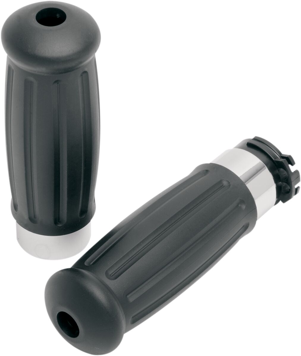 GRIPS VINTAGE CHROME/RUBBER
