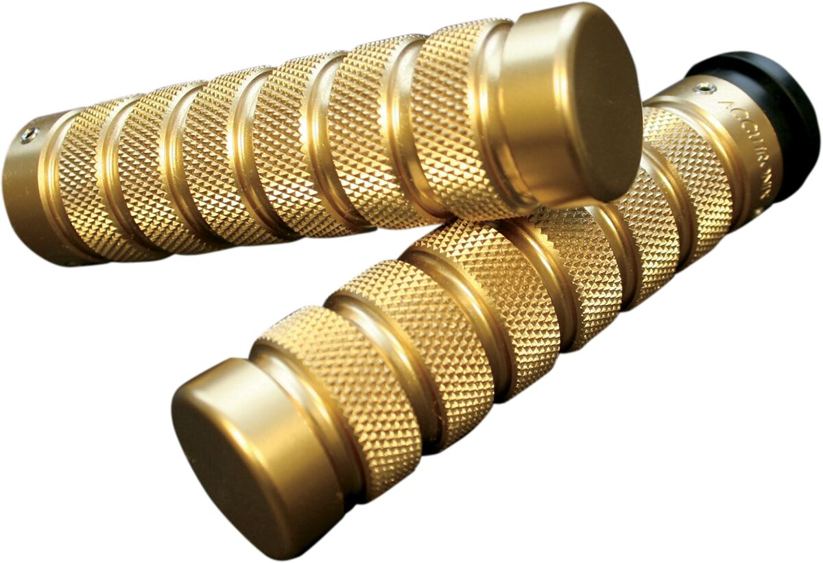 ACCUTRONIX GRIPS HANDLEBAR KNURLED NOTCHED FLY-BY-WIRE BRASS