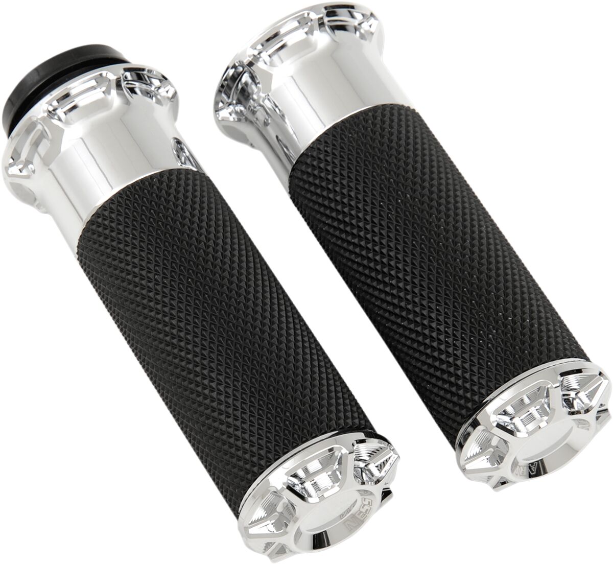 GRIPS BEVELED FUSION THROTTLE BY WIRE CHROME